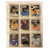 (9) 1983 Fleer Baseball Card Lot Including Dennis Eckersley, Tim Raines, Andre Dawson, Dave Parker, Willie Stargell, Joe Morgan, Jeff Reardon, Graig Nettles, Dave Winfield