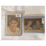 (2) 1954 Topps Baseball