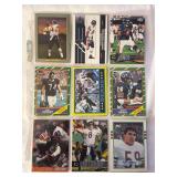(18) Chicago Bears Football Trading Card Collection