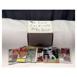 St. Louis Cardinals Baseball Card Collection in Storage Box