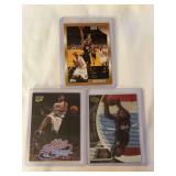 (3) Allen Iverson Basketball Card Lot 1998-99 Topps #160, 1998-99 Fleer Ultra #33, 1998-99 Upper Deck Ionix #46