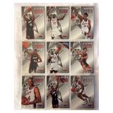1996 SkyBox USA Basketball (9 Card) Lot Featuring Shaquille O