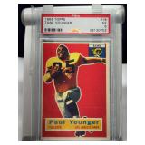 1956 Topps Football #18 Paul "Tank" Younger Los Angeles Rams PSA 5