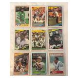 1981-1984 Topps Football Trading Card Collection (9 Cards)