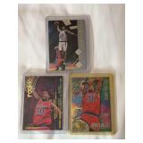 (3) 1995-96 Rasheed Wallace Rookie Card Lot - Upper Deck Premier Prospects #167, Fleer #316, and Fleer Metal Rookie Roll Call #R-10