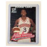 1996 Fleer Ultra #82 Allen Iverson Rookie Basketball Card