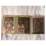 (3) 1995-96 Jerry Stackhouse Basketball Card Lot: Upper Deck SP Premier Prospects #161, Flair Rookie Card #219, and Topps Finest #M28