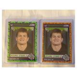 2024 Panini Score-A-Treat Football Drake Maye Rising Stars Green and Orange Parallel Lot #17