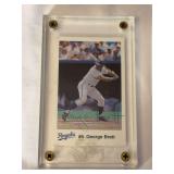 1991 Kansas City Life Insurance Company George Brett Autograph