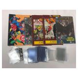 Comic Book and Trading Card Storage Lot: DC Comics Batman 89, Marvel X-Men Collector
