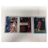 (3) Michael Jordan Basketball Card 1992-93 Fleer Ultra #216, 1995-96 Upper Deck Then and Now #359, 1998 Upper Deck UD Choice NBA Finals Shots #7