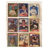 (9) 1987-1989 MLB Baseball Player Card Collection