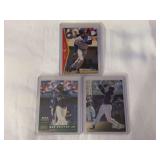 (3) Ken Griffey Jr. Baseball Card Lot: 1995 Upper Deck #190, 1998 Donruss Leaf Rookies & Stars #26, 1999 Upper Deck Black Diamond #76