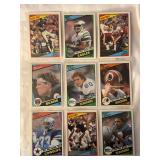 1984 Topps Football (9 Cards) Lot Featuring Steve Largent, Walter Payton, and Joe Theismann