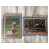 (2) 1976 Topps Tom Seaver #5 Record Breaker and 1976 Topps Tom Seaver #80 Baseball Card Lot