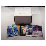 Los Angeles Dodgers Baseball Card Collection in Storage Box