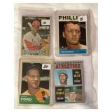 (4) 1963-1970 Topps Baseball Stars Card Lot