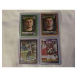 (4) 2024 Panini Score Brock Bowers Rising Stars Lot, 2023 Panini Donruss Optic Tyson Bagent Rated Rookie, 2021 Panini Score Jaylen Waddle Rookie Card