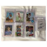 (7) Collection of Signed Baseball Cards: 1968-1982