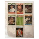 (7) 1964 Topps Baseball Card Lot - Dick Radatz, Jerry Lumpe, Earl Battey, Paul Foytack, Carl Willey, Jack Kralick, and Checklist