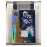 2007 Donruss Leaf Rookies & Stars Marvin Harrison Game-Worn Jersey Relic Card #82, Serial Numbered 071/250