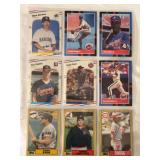 (9) 1988 Fleer and 1987 Topps Baseball Card Collection