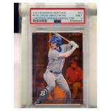 2022 Bowman Heritage Pete Crow-Armstrong #83 Chrome Prospects Orange Refractor Serial Numbered 01/25 PSA 9