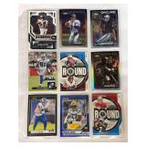 (9) Assorted NFL Football Trading Card Collection