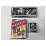 (3) 1991 Upper Deck NFL Football Complete Set and 1991 Pacific Pro Football Plus Wax Box