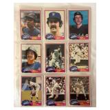 (9) 1981 Topps New York Yankees Baseball Card Lot