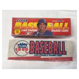 (2) 1989 and 1990 Fleer Baseball Trading Card Factory Sealed Sets