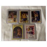 (5) Magic Johnson Basketball Card Lot