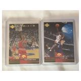 (2) 1994 Upper Deck Michael Jordan Mr. June Insert Lot #172 and #173