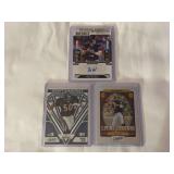 (3) 2024 Panini Contenders Austin Reed Rookie Ticket Autograph, 2023 Panini Absolute Mike Singletary Draft Diamonds, 2024 Panini Prestige Jim McMahon Living Legends Lot