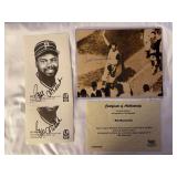 (3) Bill Mazeroski Autographed Photograph with COA and Two Bill Madlock Autographed Grand Slam U.S.A. Promotional Cards