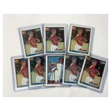 (8) Chipper Jones Baseball Card Lot - 1991 Topps Draft Pick & 1992 Bowman Rookie