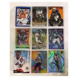 (9) Assorted NFL Football Trading Card Collection
