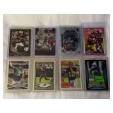 (8) Football Rookie Cards including Bryce Young, Junior Seau, Nick Foles, and Others