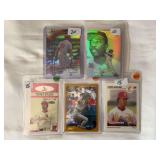 (5) Assorted Baseball Star Cards