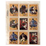 (9) 1991 Upper Deck Baseball Heroes Hank Aaron Set (Cards 19-27)