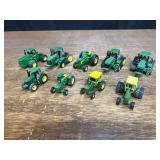 (9) 1/64 John Deere Tractors