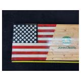 John Deere American Flag Wood Sign