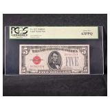 1928B $5 Legal Tender Note Fr. 1527 PCGS Currency 63PPQ