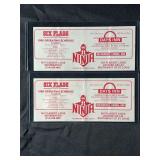 Lot of 4 Six Flags St. Louis 1989 Promotional Coupons and Schedules