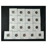 Lot of 17 Mercury Dimes 1944-D and 1944-S Silver Coins