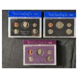 1983-S and 1984-S US Mint Proof Sets (3 Total)