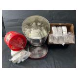Lot of Coin Storage Supplies: Plastic Tubes and Cardboard Flips