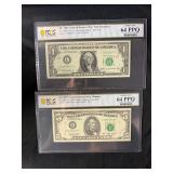 1963 $1 Star Note & 1993 $5 Star Note PCGS 64 PPQ