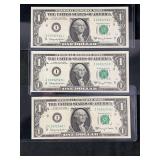 1963A Federal Reserve Star Notes, Minneapolis District, Set of 3