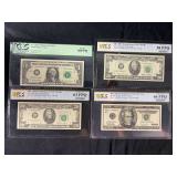 Collection of 4 PCGS Graded US Banknotes: 1985, 1996, 2003A Star Note